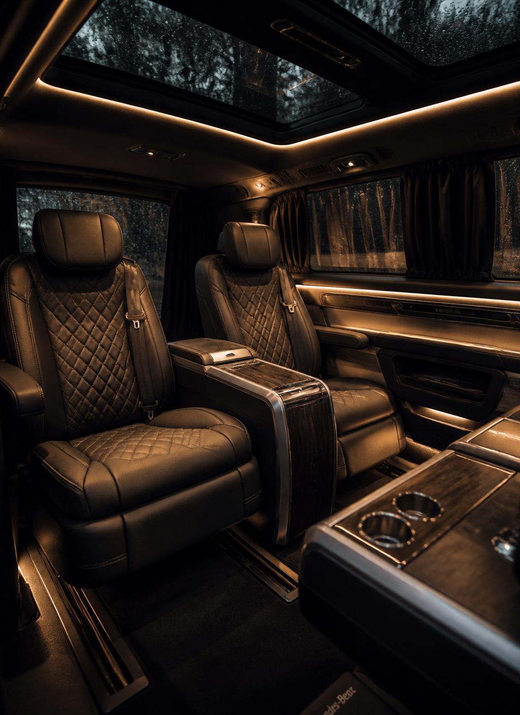 Interieur V-Klasse mit Ledersitzen